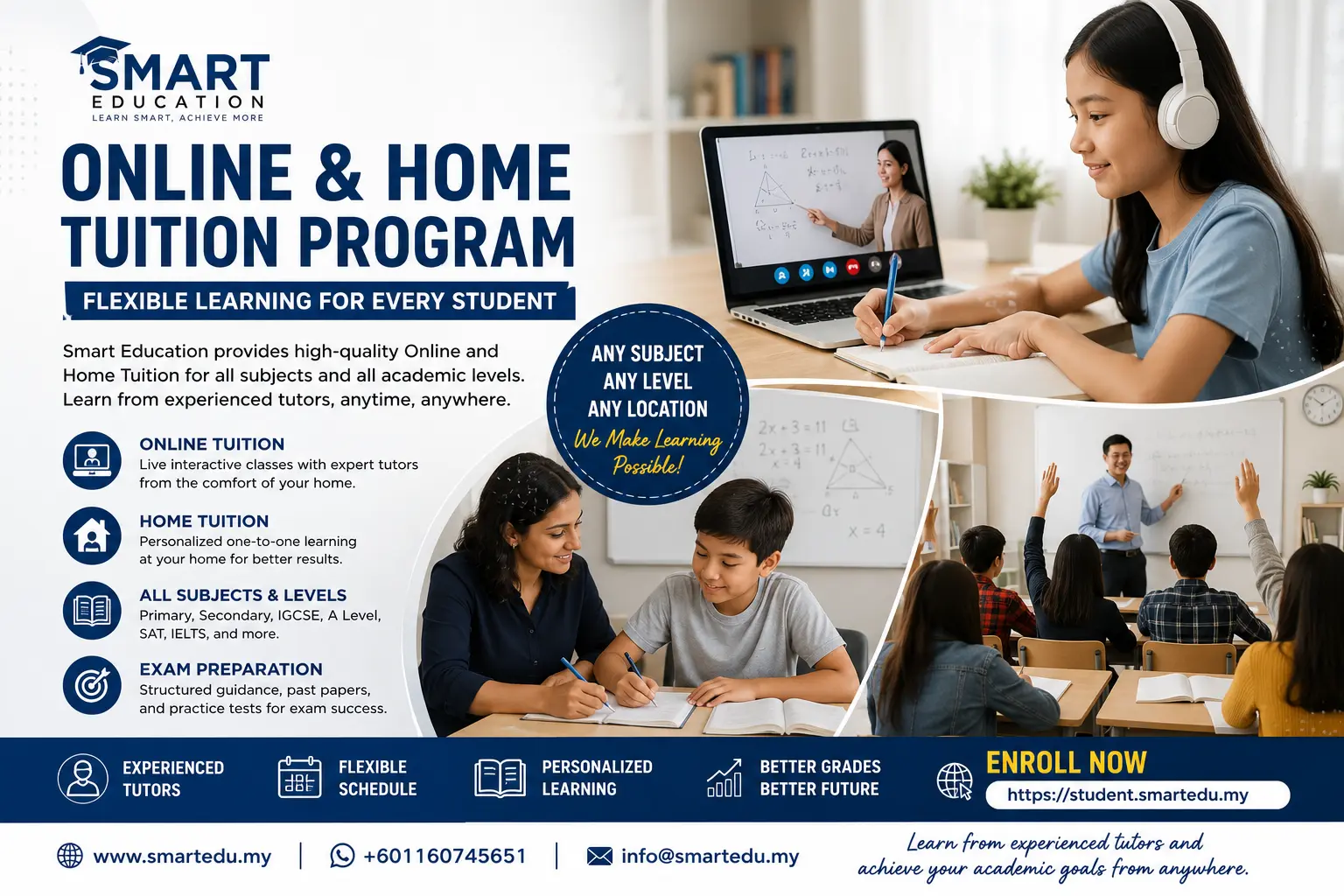 Smart Education Online & Home Tuition Program in Malaysia – Flexible Learning for Every Student