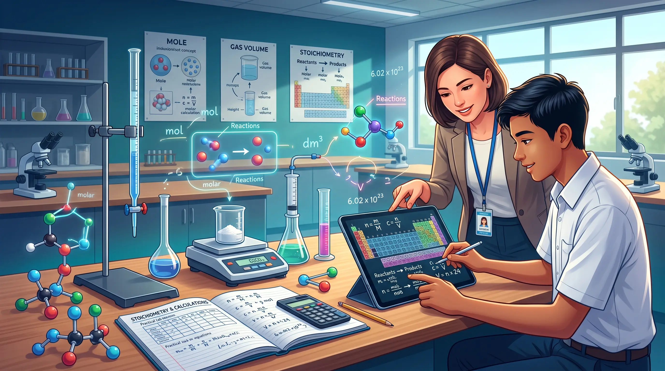 Chemistry Calculations Made Easy: Moles, Concentration & Gas Volumes